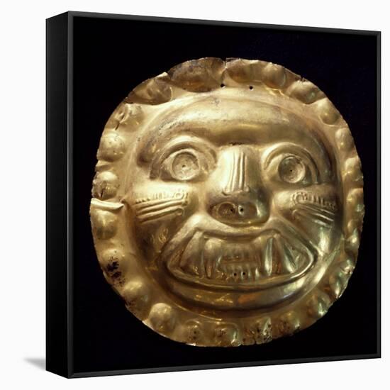 Gold Zoomorphic Breastplate Originating from La Tolita-null-Framed Stretched Canvas