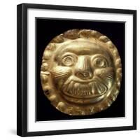 Gold Zoomorphic Breastplate Originating from La Tolita-null-Framed Giclee Print