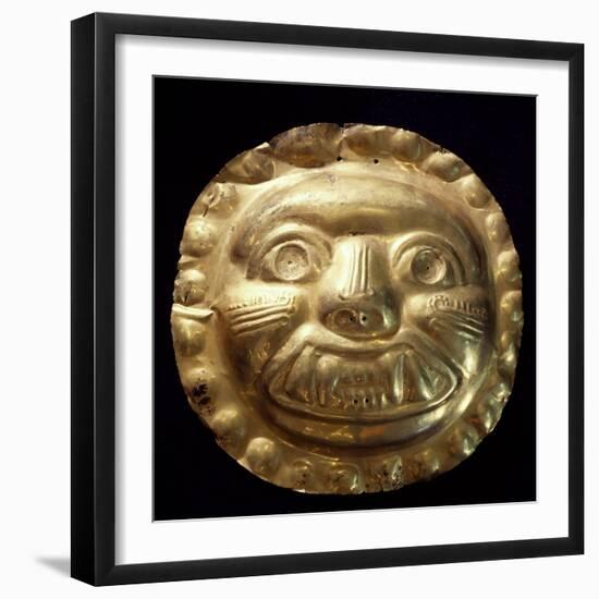 Gold Zoomorphic Breastplate Originating from La Tolita-null-Framed Giclee Print