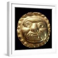 Gold Zoomorphic Breastplate Originating from La Tolita-null-Framed Giclee Print