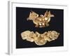 Gold Zoomorphic Motif Pendant: One Depicting Birds, and Another Felines-null-Framed Giclee Print