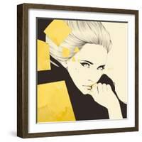 Gold-Manuel Rebollo-Framed Art Print