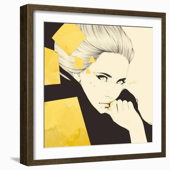 Gold-Manuel Rebollo-Framed Art Print