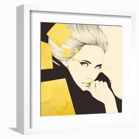 Gold-Manuel Rebollo-Framed Art Print