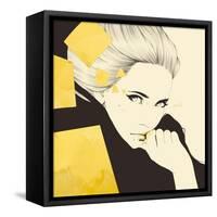 Gold-Manuel Rebollo-Framed Stretched Canvas