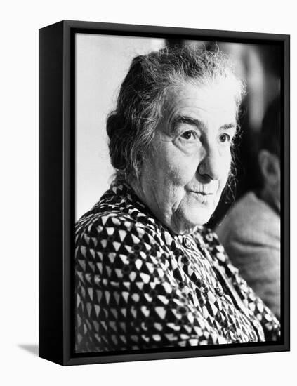 Golda Meir, Former Israeli Prime Minister Attending World Conference on Soviet Jewry-null-Framed Stretched Canvas