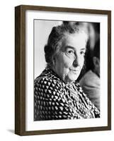 Golda Meir, Former Israeli Prime Minister Attending World Conference on Soviet Jewry-null-Framed Photo