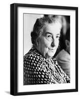 Golda Meir, Former Israeli Prime Minister Attending World Conference on Soviet Jewry-null-Framed Photo