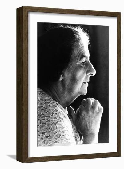 Golda Meir, Israeli Prime Minister, Was Elected on March 17, 1969-null-Framed Premium Photographic Print