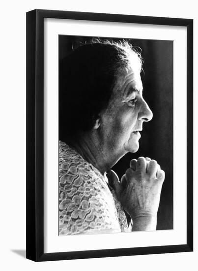 Golda Meir, Israeli Prime Minister, Was Elected on March 17, 1969-null-Framed Premium Photographic Print