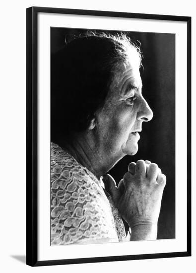 Golda Meir, Israeli Prime Minister, Was Elected on March 17, 1969-null-Framed Photo