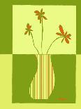 Minimalist Flowers in Green III-Goldberger & Archie-Stretched Canvas