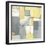 Golden Abstract I-Eva Watts-Framed Art Print