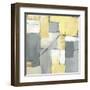 Golden Abstract I-Eva Watts-Framed Art Print