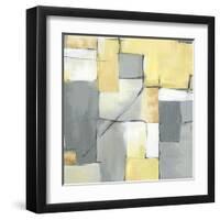 Golden Abstract I-Eva Watts-Framed Art Print