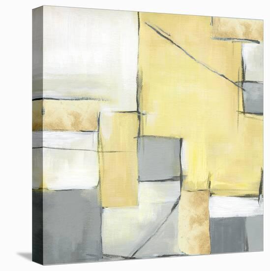 Golden Abstract II-Eva Watts-Stretched Canvas