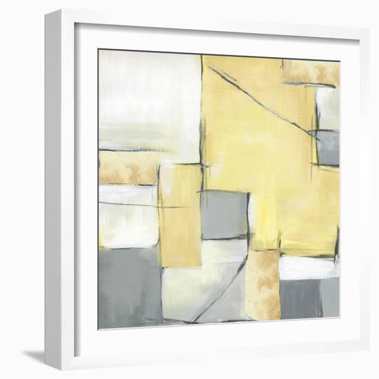 Golden Abstract II-Eva Watts-Framed Art Print