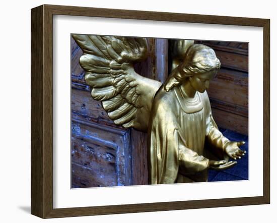 Golden Angel at Doors-Winfred Evers-Framed Photographic Print