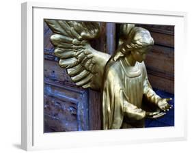 Golden Angel at Doors-Winfred Evers-Framed Photographic Print