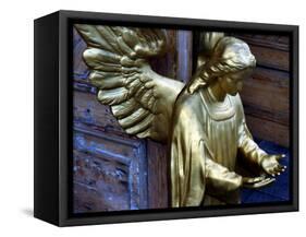 Golden Angel at Doors-Winfred Evers-Framed Stretched Canvas