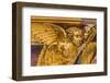 Golden angel, Marseille Cathedral Basilica, Marseille, France. Constructed 1800's-William Perry-Framed Photographic Print