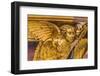 Golden angel, Marseille Cathedral Basilica, Marseille, France. Constructed 1800's-William Perry-Framed Photographic Print