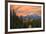 Golden aspen trees and Teton Range in early morning, Grand Teton National Park.-Adam Jones-Framed Photographic Print