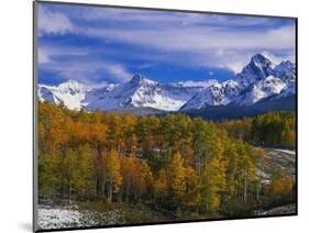 Golden Aspens and Mount Sneffels-James Randklev-Mounted Photographic Print