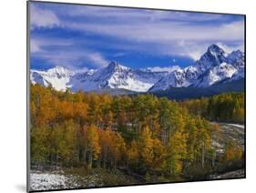 Golden Aspens and Mount Sneffels-James Randklev-Mounted Photographic Print