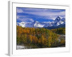 Golden Aspens and Mount Sneffels-James Randklev-Framed Photographic Print