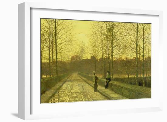 Golden Autumn, 1883-John Atkinson Grimshaw-Framed Giclee Print