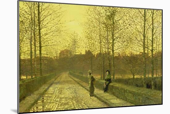 Golden Autumn, 1883-John Atkinson Grimshaw-Mounted Giclee Print