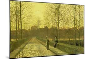 Golden Autumn, 1883-John Atkinson Grimshaw-Mounted Giclee Print