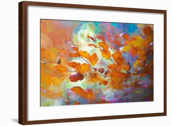 Golden Autumn, 2018,-Helen White-Framed Giclee Print