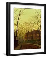 Golden Autumn by John Atkinson Grimshaw-John Atkinson Grimshaw-Framed Giclee Print