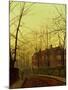 Golden Autumn by John Atkinson Grimshaw-John Atkinson Grimshaw-Mounted Giclee Print