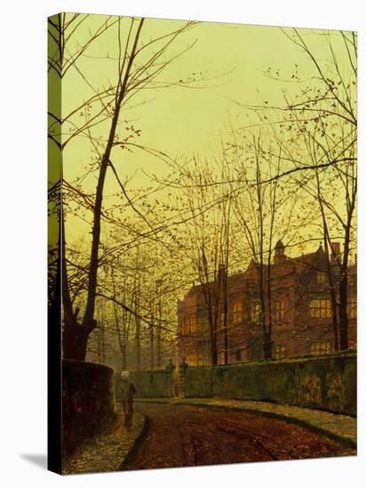 Golden Autumn by John Atkinson Grimshaw-John Atkinson Grimshaw-Stretched Canvas