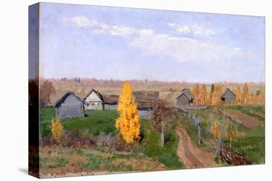 Golden Autumn. Slobodka-Isaak Ilyich Levitan-Stretched Canvas