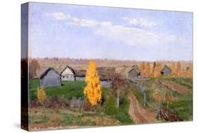 Golden Autumn. Slobodka-Isaak Ilyich Levitan-Stretched Canvas