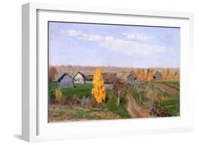 Golden Autumn. Slobodka-Isaak Ilyich Levitan-Framed Giclee Print