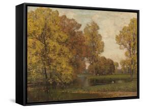 Golden Autumn-Sir Alfred East-Framed Stretched Canvas