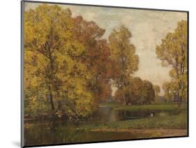 Golden Autumn-Sir Alfred East-Mounted Giclee Print