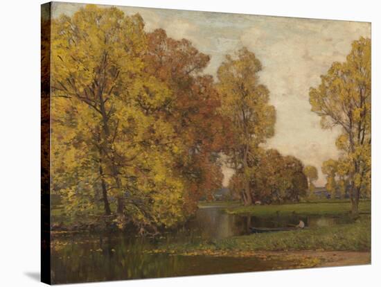 Golden Autumn-Sir Alfred East-Stretched Canvas