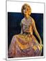 "Golden Ball Gown,"October 23, 1926-Bradshaw Crandall-Mounted Giclee Print