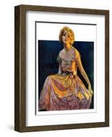 "Golden Ball Gown,"October 23, 1926-Bradshaw Crandall-Framed Giclee Print