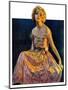 "Golden Ball Gown,"October 23, 1926-Bradshaw Crandall-Mounted Giclee Print