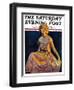 "Golden Ball Gown," Saturday Evening Post Cover, October 23, 1926-Bradshaw Crandall-Framed Giclee Print