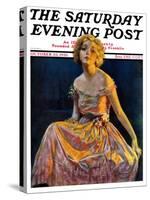 "Golden Ball Gown," Saturday Evening Post Cover, October 23, 1926-Bradshaw Crandall-Stretched Canvas
