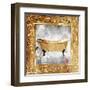 Golden Bath Kiss Mate-OnRei-Framed Art Print