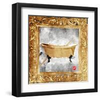 Golden Bath Kiss Mate-OnRei-Framed Art Print